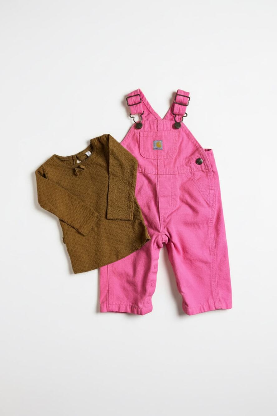 Preloved Baby Pink Carhartt Overall Set